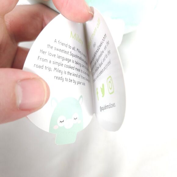 NWT Squishmallows 5" Miley the Sleeping Llama Easter Squad Soft Plush 2021 - Picture 4 of 7